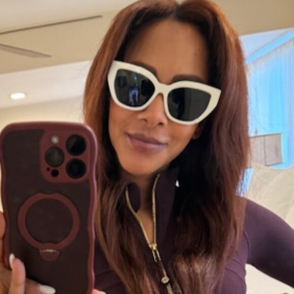 Prada White & Gold Cat Eye Sunglasses - Picture 7 of 7